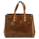 LOUIS VUITTON Monogram Vernis Reade PM Hand Bag Bronze M91146 LV Auth gh1803-13