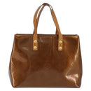 LOUIS VUITTON Monogram Vernis Reade PM Hand Bag Bronze M91146 LV Auth gh1803-2