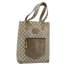 GUCCI GG Supreme Tote Bag PVC Beige Gold Auth gh1804-1