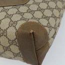 GUCCI GG Supreme Tote Bag PVC Beige Gold Auth gh1804-8