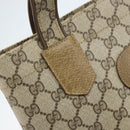 GUCCI GG Supreme Tote Bag PVC Beige Gold Auth gh1804-9
