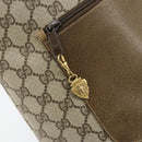 GUCCI GG Supreme Tote Bag PVC Beige Gold Auth gh1804-19