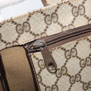 GUCCI GG Supreme Tote Bag PVC Beige Gold Auth gh1804-23