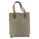 GUCCI GG Supreme Tote Bag PVC Beige Gold Auth gh1804-2