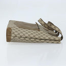 GUCCI GG Supreme Tote Bag PVC Beige Gold Auth gh1804-3