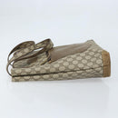 GUCCI GG Supreme Tote Bag PVC Beige Gold Auth gh1804-4