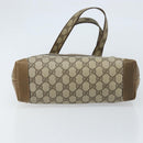 GUCCI GG Supreme Tote Bag PVC Beige Gold Auth gh1804-5