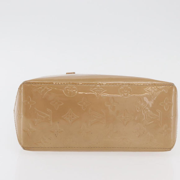 LOUIS VUITTON Monogram Vernis Reade PM Hand Bag Noisette M91334 LV Auth gh1805