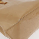LOUIS VUITTON Monogram Vernis Reade PM Hand Bag Noisette M91334 LV Auth gh1805-16