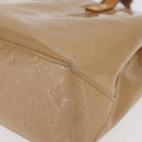 LOUIS VUITTON Monogram Vernis Reade PM Hand Bag Noisette M91334 LV Auth gh1805-17