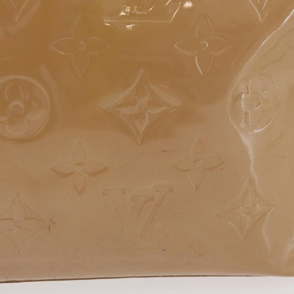 LOUIS VUITTON Monogram Vernis Reade PM Hand Bag Noisette M91334 LV Auth gh1805