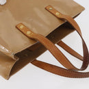 LOUIS VUITTON Monogram Vernis Reade PM Hand Bag Noisette M91334 LV Auth gh1805-8