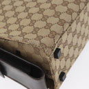 GUCCI GG Canvas Business Bag Beige Silver 015 3707 Auth gh1806-10