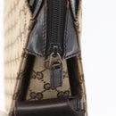 GUCCI GG Canvas Business Bag Beige Silver 015 3707 Auth gh1806-15