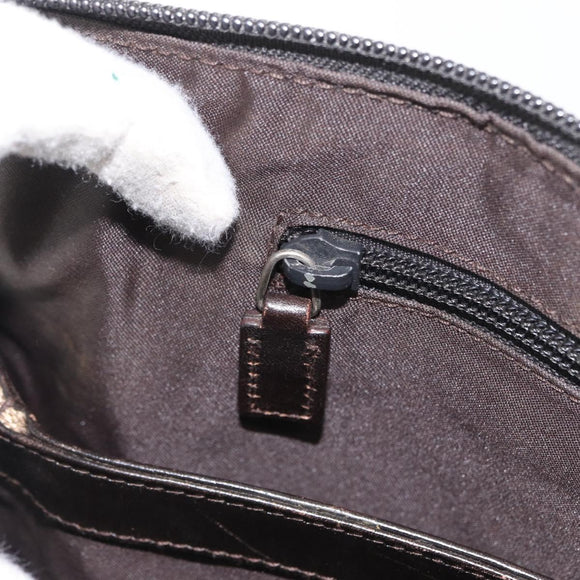 GUCCI GG Canvas Business Bag Beige Silver 015 3707 Auth gh1806