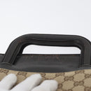 GUCCI GG Canvas Business Bag Beige Silver 015 3707 Auth gh1806-8