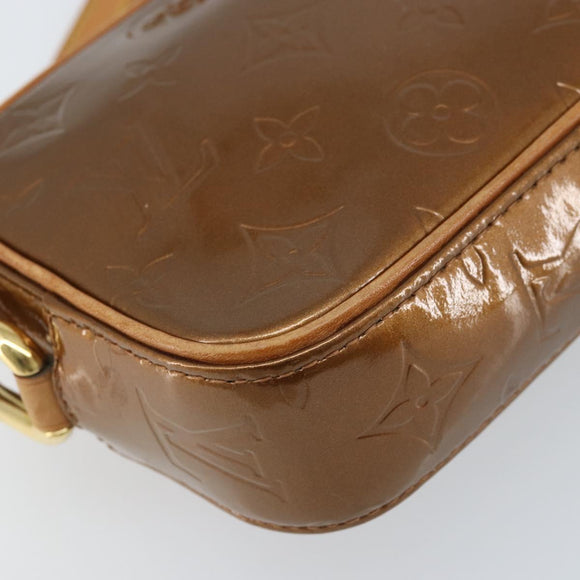LOUIS VUITTON Monogram Vernis Christy MM Shoulder Bag Bronze M91109 Auth gh1807