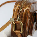 LOUIS VUITTON Monogram Vernis Christy MM Shoulder Bag Bronze M91109 Auth gh1807-9