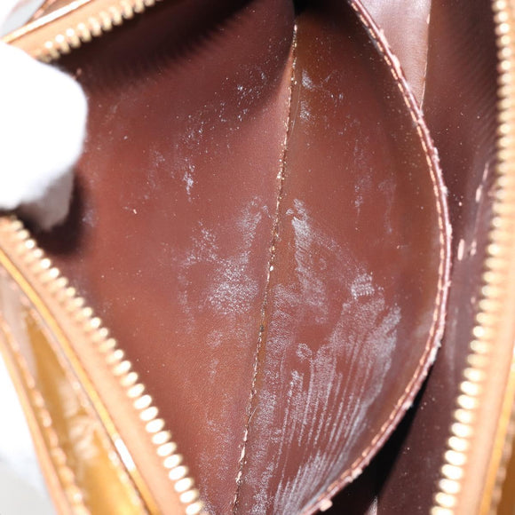 LOUIS VUITTON Monogram Vernis Christy MM Shoulder Bag Bronze M91109 Auth gh1807