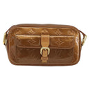 LOUIS VUITTON Monogram Vernis Christy MM Shoulder Bag Bronze M91109 Auth gh1807-13