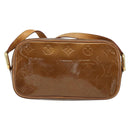 LOUIS VUITTON Monogram Vernis Christy MM Shoulder Bag Bronze M91109 Auth gh1807-2