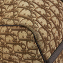 Christian Dior Trotter Canvas Boston Bag Beige Gold Auth gh1809-11