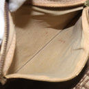 Christian Dior Trotter Canvas Boston Bag Beige Gold Auth gh1809-19
