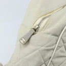 CHANEL Matelasse Hand Bag Canvas Gray Silver CC Auth gh1814-19