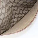 GUCCI GG Supreme Web Sherry Line Tote Bag PVC Beige Gold Auth gh1816-11