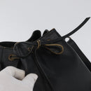 LOUIS VUITTON Epi Petit Noe Schultertasche Schwarz M44102 LV Auth gh1817-19