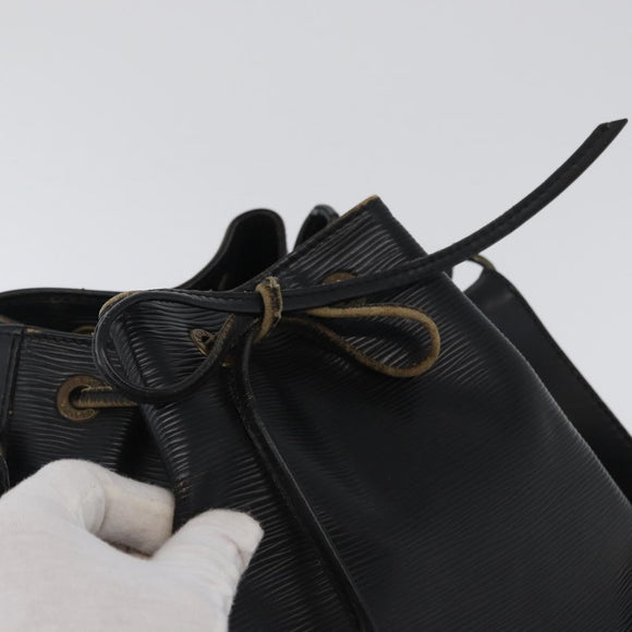 LOUIS VUITTON Epi Petit Noe Schultertasche Schwarz M44102 LV Auth gh1817