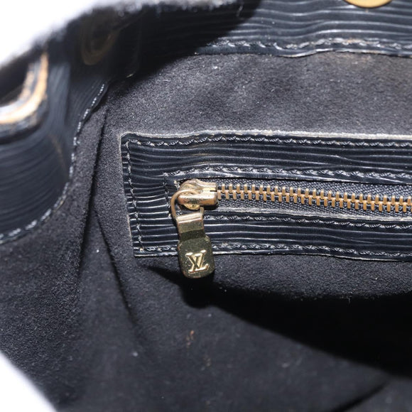 LOUIS VUITTON Epi Petit Noe Schultertasche Schwarz M44102 LV Auth gh1817