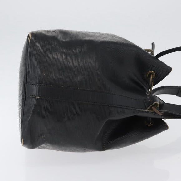LOUIS VUITTON Epi Petit Noe Schultertasche Schwarz M44102 LV Auth gh1817