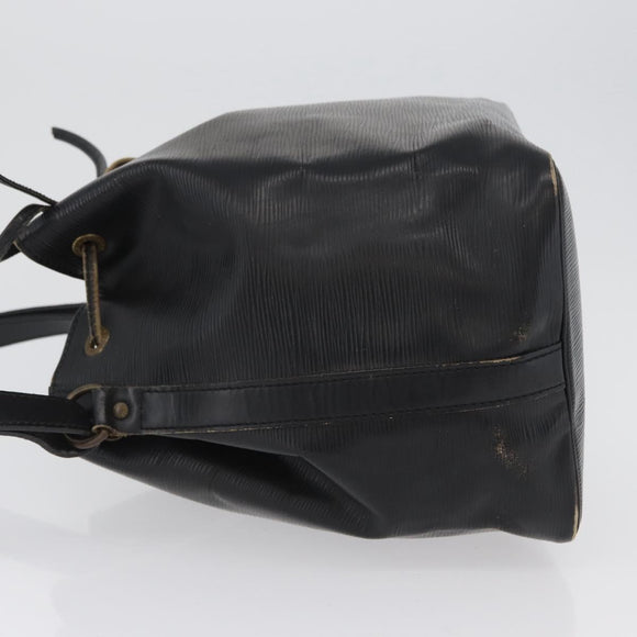 LOUIS VUITTON Epi Petit Noe Schultertasche Schwarz M44102 LV Auth gh1817