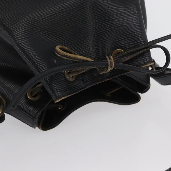 LOUIS VUITTON Epi Petit Noe Schultertasche Schwarz M44102 LV Auth gh1817