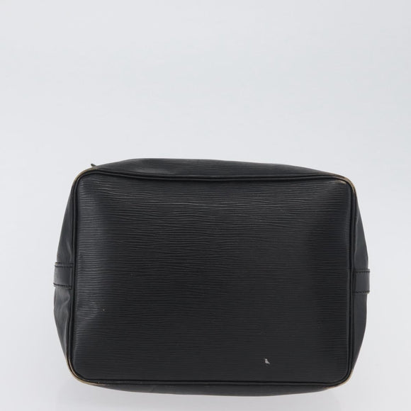 LOUIS VUITTON Epi Petit Noe Schultertasche Schwarz M44102 LV Auth gh1817
