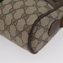 GUCCI GG Supreme Web Sherry Line Bag PVC Beige Gold 56 02 004 Auth gh1818-15