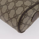 GUCCI GG Supreme Web Sherry Line Bag PVC Beige Gold 56 02 004 Auth gh1818-17