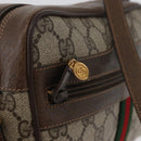 GUCCI GG Supreme Web Sherry Line Bag PVC Beige Gold 56 02 004 Auth gh1818-18