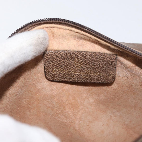 GUCCI GG Supreme Web Sherry Line Bag PVC Beige Gold 56 02 004 Auth gh1818