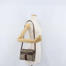 GUCCI GG Supreme Web Sherry Line Bag PVC Beige Gold 56 02 004 Auth gh1818-23