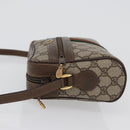 GUCCI GG Supreme Web Sherry Line Bag PVC Beige Gold 56 02 004 Auth gh1818-4