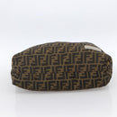 FENDI Zucca Canvas Tote Bag Brown Black Auth gh1821-5
