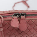BOTTEGA VENETA INTRECCIATO Shoulder Bag Leather Pink 245354 Auth gh1823-17