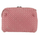 BOTTEGA VENETA INTRECCIATO Shoulder Bag Leather Pink 245354 Auth gh1823-13