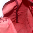PRADA Tote Bag Nylon Red Silver Auth gh1824-20