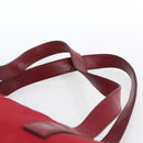 PRADA Tote Bag Nylon Red Silver Auth gh1824-8