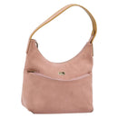 GUCCI Shoulder Bag Suede Pink Gold 001 3386 1705 Auth gh1825-1