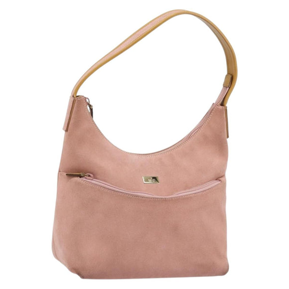 GUCCI Shoulder Bag Suede Pink Gold 001 3386 1705 Auth gh1825
