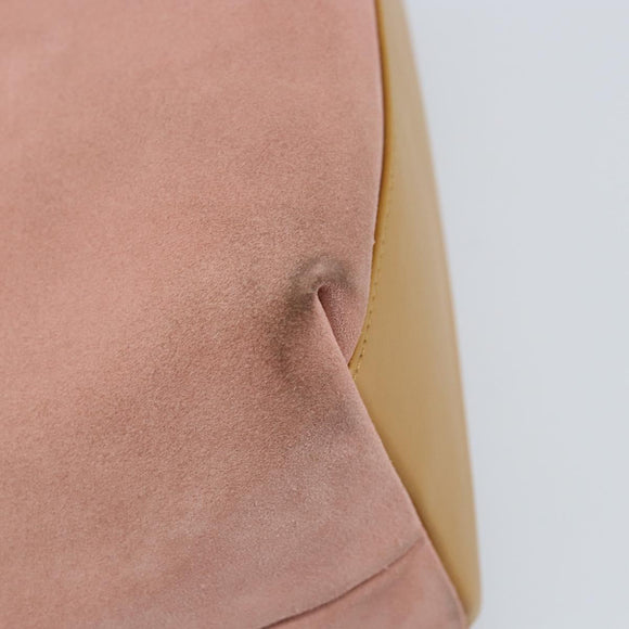 GUCCI Shoulder Bag Suede Pink Gold 001 3386 1705 Auth gh1825